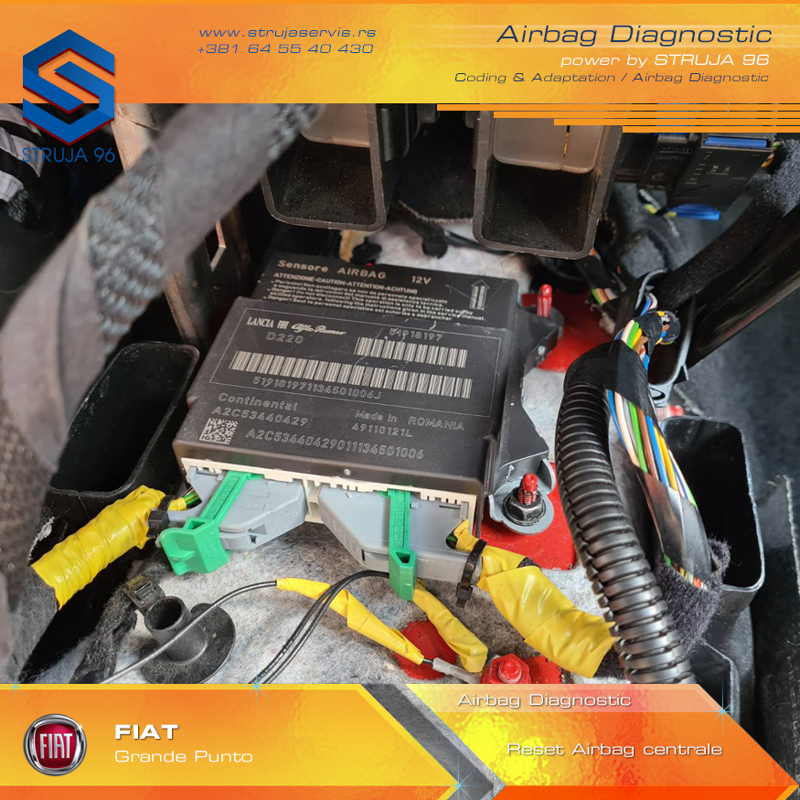 Fiat Grande Punto Airbag Diagnostic - Struja 96