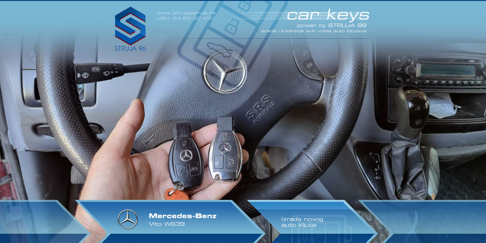 Mercedes-Benz Vito W639 – Auto ključevi - STRUJA 96